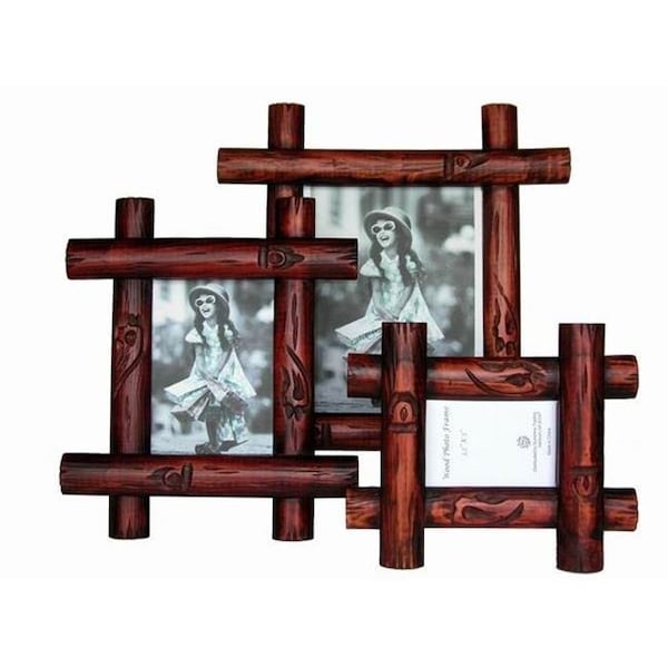 Sunshine Trading Sunshine Trading ST-15-5 Handmade Wood Photo Frame - 3.5 x 5 Inch ST-15-5 - main
